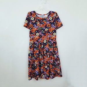 LulaRoe Amelia Modest Dress XL Geometric Print